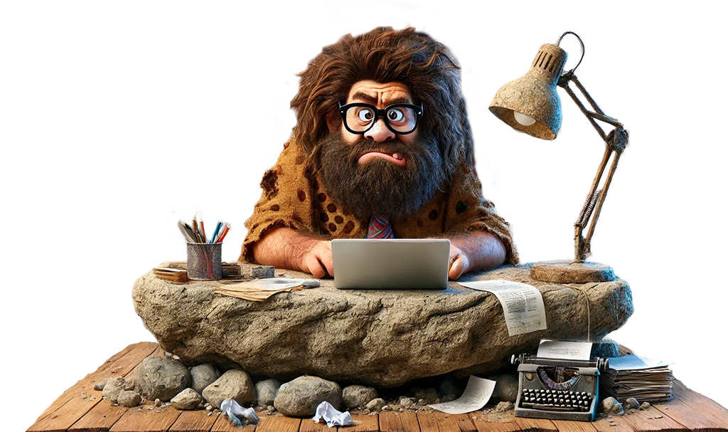 frustrated_caveman_searching-online-2025-final-rev3 Frustrated caveman trying to do internet marketing tasks with the wrong tools
